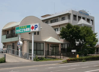 宮崎方面から広瀬橋東交差点を通って、大分こども病院を左手に見た写真